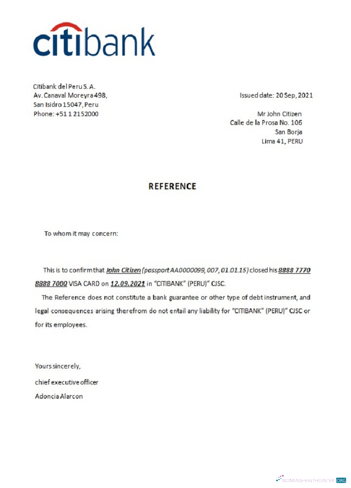 Download Peru Citibank closure reference Photoshop template